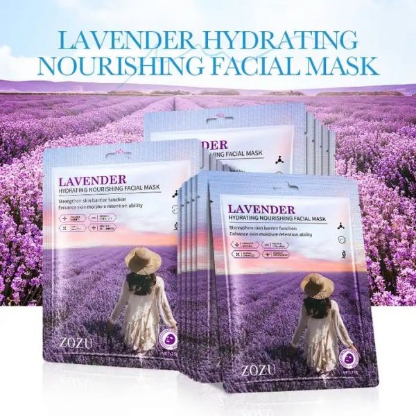 Moisturizing and nourishing face mask with lavender